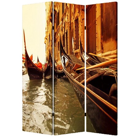 Palacedesigns 1 x 48 x 72 in. Wood Canvas Venice Screen Multi Color PA3671687